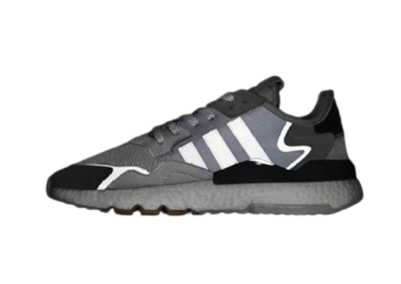 ADIDAS NITE JOGGER BOOST BLACK WHITE GRAY