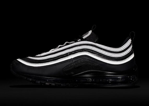 ⁦נעלי נייק-Nike Air Max 97 BLACK⁩ – תמונה ⁦10⁩