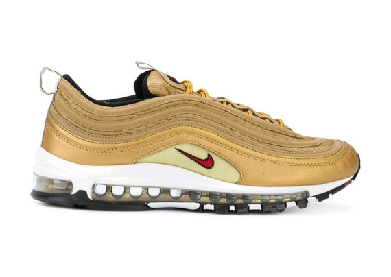 נעלי נייק-Nike Air Max 97 GOLD WHITE