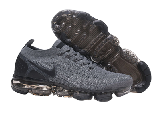 נעלי נייק-Nike Air VaporMax Flyknit 2.0 Black Dark Gray