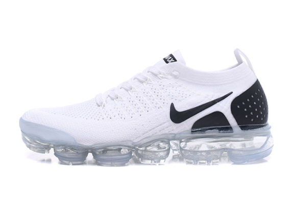 נעלי נייק-Nike Air VaporMax Flyknit 2.0W White Black