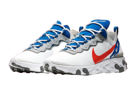 נעלי נייק-Nike React Element 55 Blue Red White