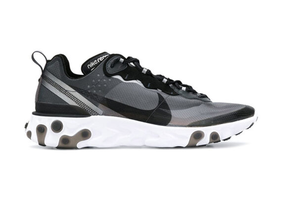 נעלי נייק-Nike React Element 55 Black White Gray