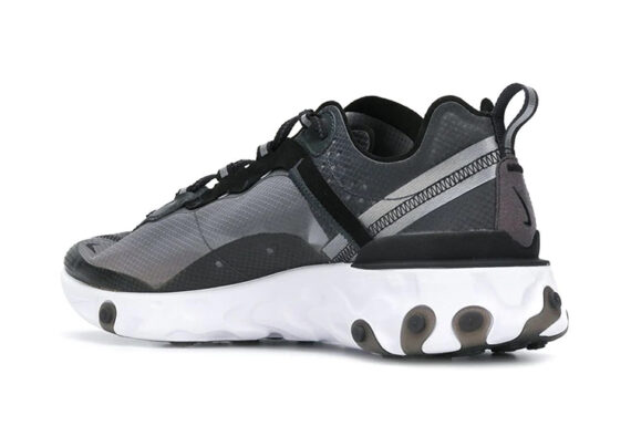 ⁦נעלי נייק-Nike React Element 55 Black White Gray⁩ – תמונה ⁦3⁩