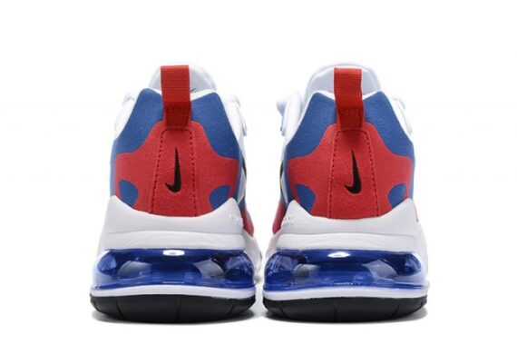 ⁦Nike Air Max 270 React White Blue Red⁩ – תמונה ⁦5⁩