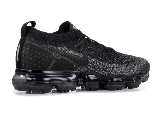 ⁦נעלי נייק-Nike Air Vapormax Flyknit 2 Black Gray⁩ – תמונה ⁦4⁩