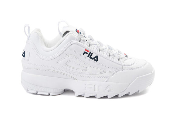 נעלי פילה-Fila Disruptor 2 Premium Athletic Shoes-White