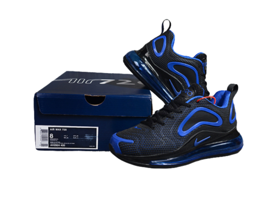 ⁦NIKE AIR MAX 720 BLUE - BLACK⁩ – תמונה ⁦4⁩