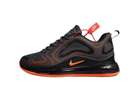 NIKE AIR MAX 720 BLACK - ORANGE LOGO