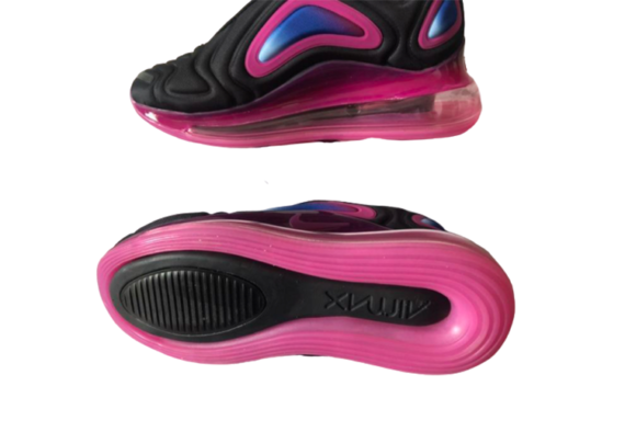 ⁦NIKE AIR MAX 720 BLACK-PINK BLUE⁩ – תמונה ⁦3⁩