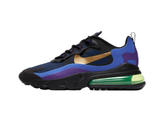 Nike Air Max 270 React LIGHT PURPLE-NAVY BLUE-GOLDEN LOGO