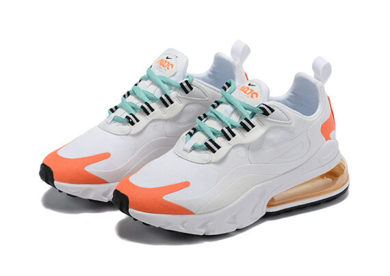 ⁦Nike Air Max 270 React LIGHT WHITE-ORANGE⁩ – תמונה ⁦5⁩