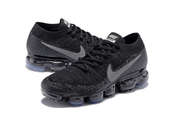 ⁦נעלי נייק-Nike Air Vapor Max Flyknit 2.0W BLACK - GRAY LOGO⁩ – תמונה ⁦3⁩