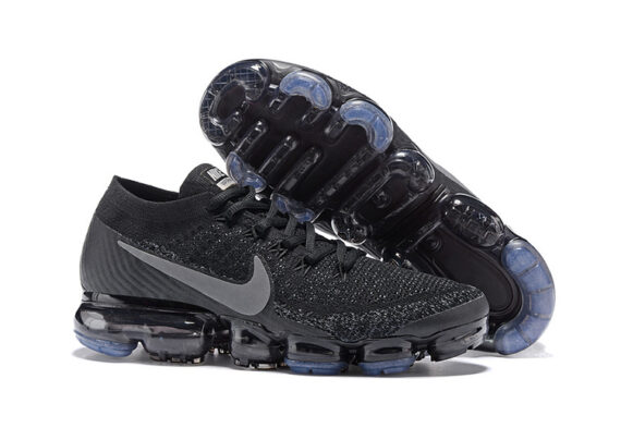 ⁦נעלי נייק-Nike Air Vapor Max Flyknit 2.0W BLACK - GRAY LOGO⁩ – תמונה ⁦2⁩