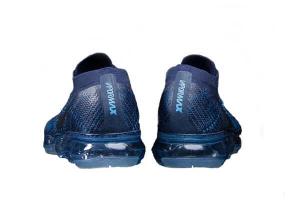 ⁦נעלי נייק-Nike Air Vapor Max Flyknit 2.0W BLUE - BLACK LOGO⁩ – תמונה ⁦4⁩