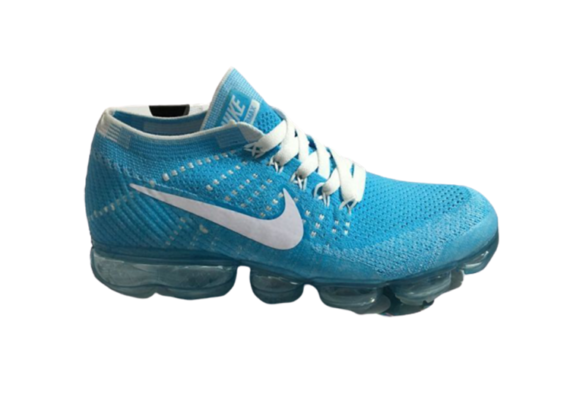 נעלי נייק-Nike Air Vapor Max Flyknit 2.0W LIGHT BLUE - WHITE LOGO