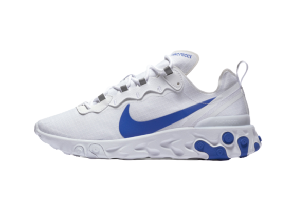 נעלי נייק-Nike React Element 55 WHITE-BLUE LOGO