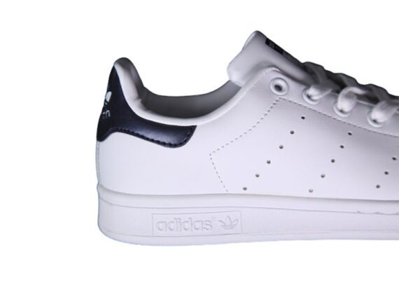 ⁦נעלי אדידס-ADIDAS Stan Smith - White Dark Blue Tail⁩ – תמונה ⁦8⁩