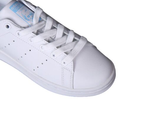 ⁦נעלי אדידס-ADIDAS Stan Smith - White Light Blue Tail⁩ – תמונה ⁦7⁩