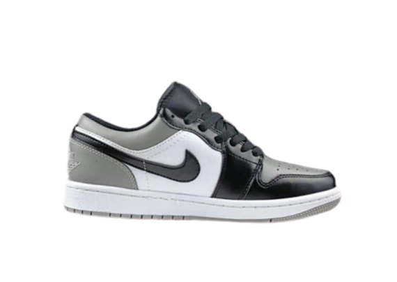 נעלי נייק-NIKE AIR JORDAN 1 LOW -GRAY-BLACK-WHITE