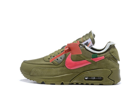 נעלי נייק-NIKE AIR MAX 2020-ARMY GREEN-ORANGE LOGO