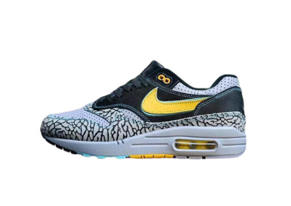 נעלי נייק-NIKE AIR MAX 2020-LIGHT GRAY-BLACK-YELLOW LOGO