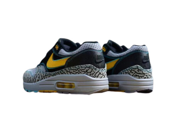 ⁦נעלי נייק-NIKE AIR MAX 2020-LIGHT GRAY-BLACK-YELLOW LOGO⁩ – תמונה ⁦3⁩