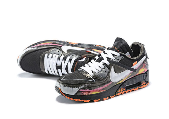 ⁦נעלי נייק-NIKE AIR MAX 2020-WHITE-BLACK-ORANGE⁩ – תמונה ⁦2⁩