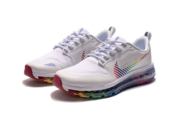 ⁦נעלי נייק-NIKE AIR MAX 2020-WHITE-MULTI COLOR LOGO⁩ – תמונה ⁦2⁩