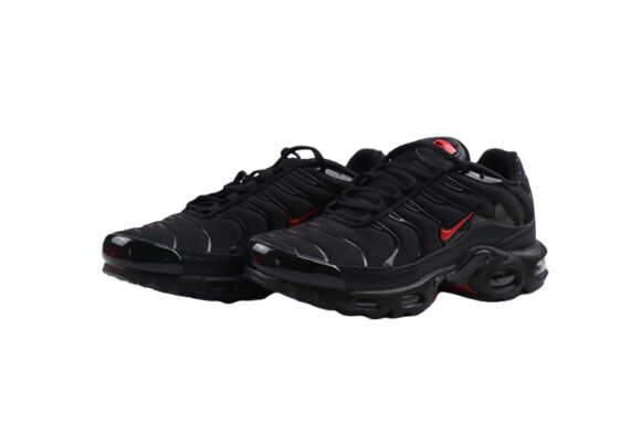 ⁦נעלי נייק-NIKE AIR MAX PLUS TN--BLACK -CADMIUM RED LOGO⁩ – תמונה ⁦2⁩