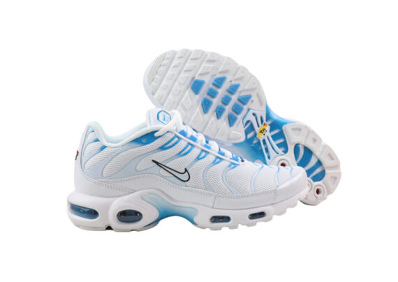 ⁦נעלי נייק-NIKE AIR MAX PLUS TN-WHITE-SKY BLUE⁩ – תמונה ⁦4⁩