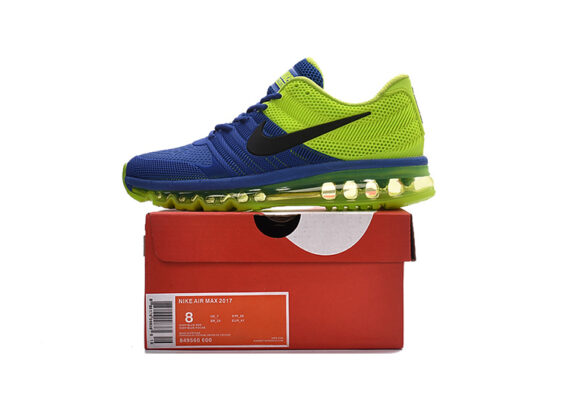 ⁦נעלי נייק-Nike Air Max 2017- CELERY-REGAL BLUE⁩ – תמונה ⁦3⁩