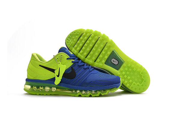 ⁦נעלי נייק-Nike Air Max 2017- CELERY-REGAL BLUE⁩ – תמונה ⁦6⁩