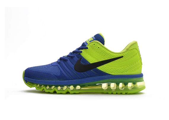 נעלי נייק-Nike Air Max 2017- CELERY-REGAL BLUE