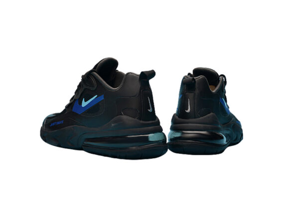 ⁦Nike Air Max 270 React BLACK- CERULEAN BLUE⁩ – תמונה ⁦4⁩