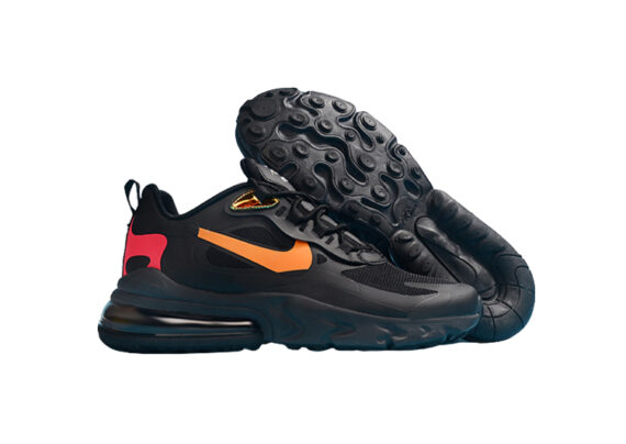 ⁦Nike Air Max 270 React BLACK- ORANGE⁩ – תמונה ⁦4⁩