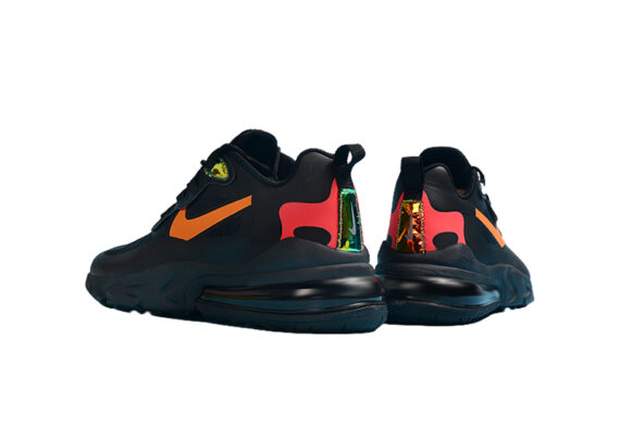 ⁦Nike Air Max 270 React BLACK- ORANGE⁩ – תמונה ⁦3⁩