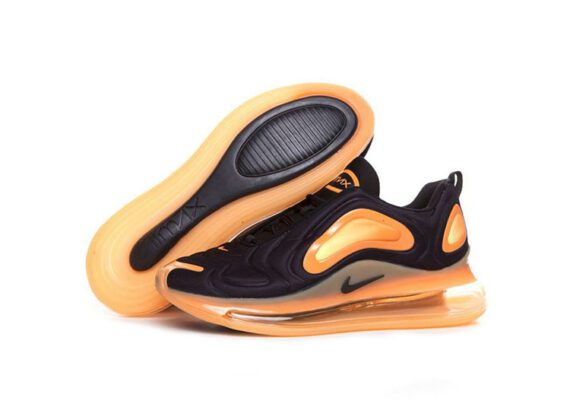 ⁦Nike Air Max 720 Black & Atomic Tangerine⁩ – תמונה ⁦3⁩