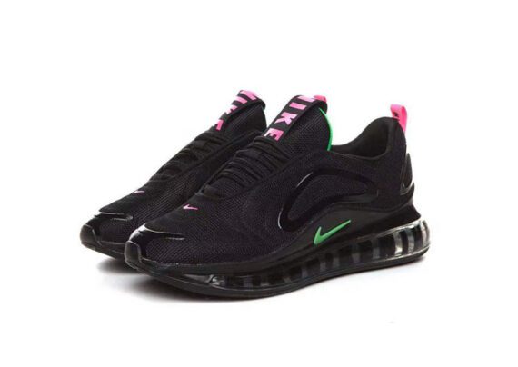 ⁦Nike Air Max 720 Black - Pink & Green Logo⁩ – תמונה ⁦2⁩