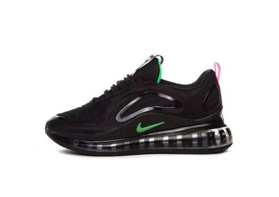 Nike Air Max 720 Black - Pink & Green Logo