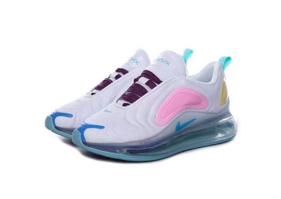 ⁦Nike Air Max 720 White - Light Pink - Blue Logo⁩ – תמונה ⁦2⁩