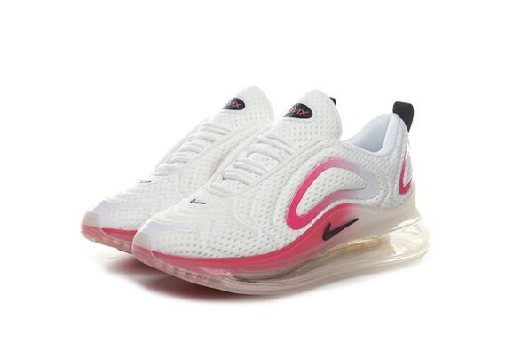 ⁦Nike Air Max 720 White - Pink & Black Logo⁩ – תמונה ⁦2⁩