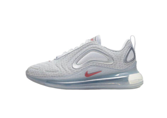 Nike Air Max 720 White & Rose Red Logo