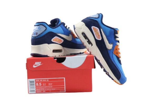 ⁦נעלי נייק-Nike Air Max 90 CURIOUS BLUE- GULF BLUE⁩ – תמונה ⁦3⁩