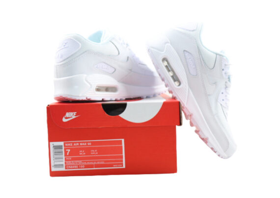 ⁦נעלי נייק-Nike Air Max 90 WHITE⁩ – תמונה ⁦3⁩