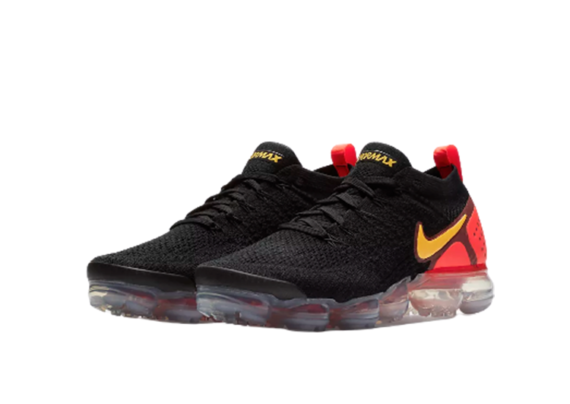 ⁦Nike Air Vapor Max Flyknit 2.0 BLACK- SUNSET ORANGE⁩ – תמונה ⁦2⁩