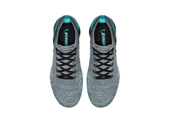 ⁦Nike Air Vapor Max Flyknit 2.0 DARK CYAN-STORM GREY⁩ – תמונה ⁦4⁩