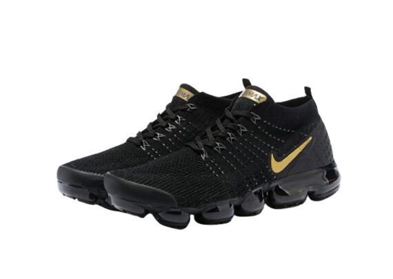 ⁦Nike Air Vapor Max Flyknit 2.0 NERO- GOLDEN LOGO⁩ – תמונה ⁦3⁩