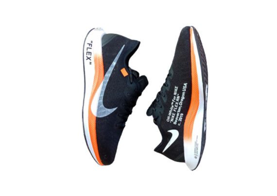 ⁦נעלי נייק-NIKE AIR ZOOM PEGASUS 36 - Black & ORG⁩ – תמונה ⁦3⁩