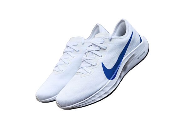 ⁦נעלי נייק-NIKE AIR ZOOM PEGASUS 36 - White & Blue Logo⁩ – תמונה ⁦7⁩